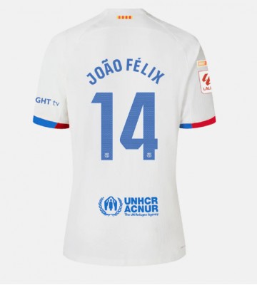 Barcelona Joao Felix #14 Koszulka Wyjazdowych 2023-24 Krótki Rękaw